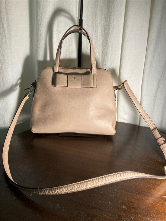 kate spade Handbags - Kate Spade Robinson Maise Blush Pink Leather Bow-Accent Satchel